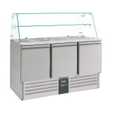 Saladette réfrigérée vitrée 3portes Combisteel 7950.0405–mondialchr.com