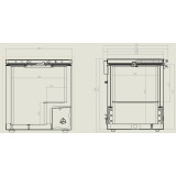 Congélateur bahut 202L inox L765mm Combisteel 7151.1100–mondialchr.com