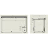 Congélateur bahut 407L inox L1316mm Combisteel 7151.1110–mondialchr.com