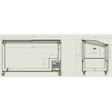 Congélateur bahut 461 L avec vitré Combisteel 7151.1015–mondialchr.com