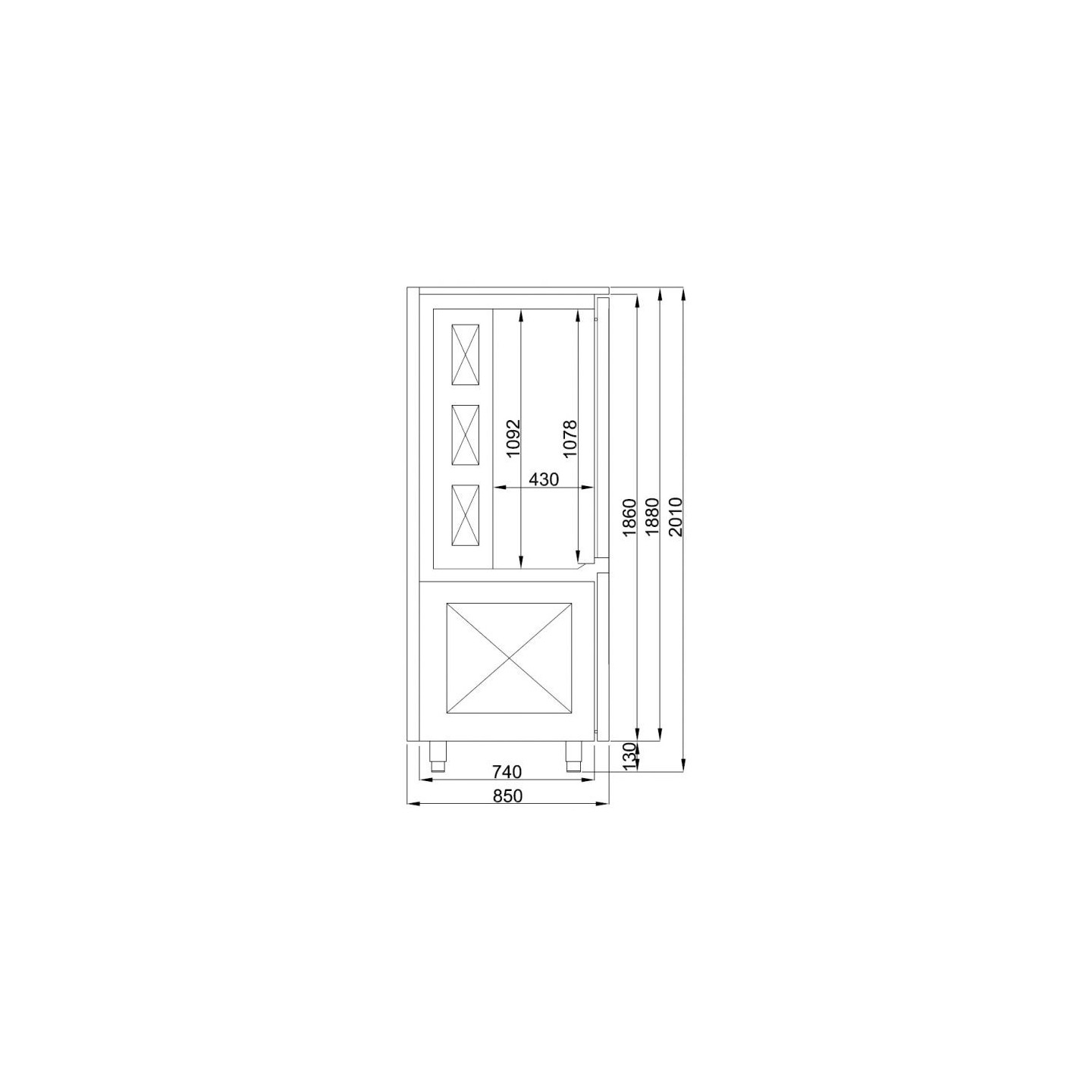 Refroidisseur ventilé pro inox Combisteel 7489.5217 – mondialchr.com