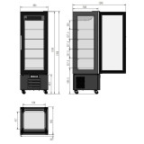 Vitrine réfrigérée pâtisserie 400L Combisteel 7450.0845–mondialchr.com