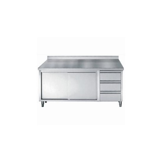 Plan de travail inox coulissantes Combisteel 7452.0928–mondialchr.com