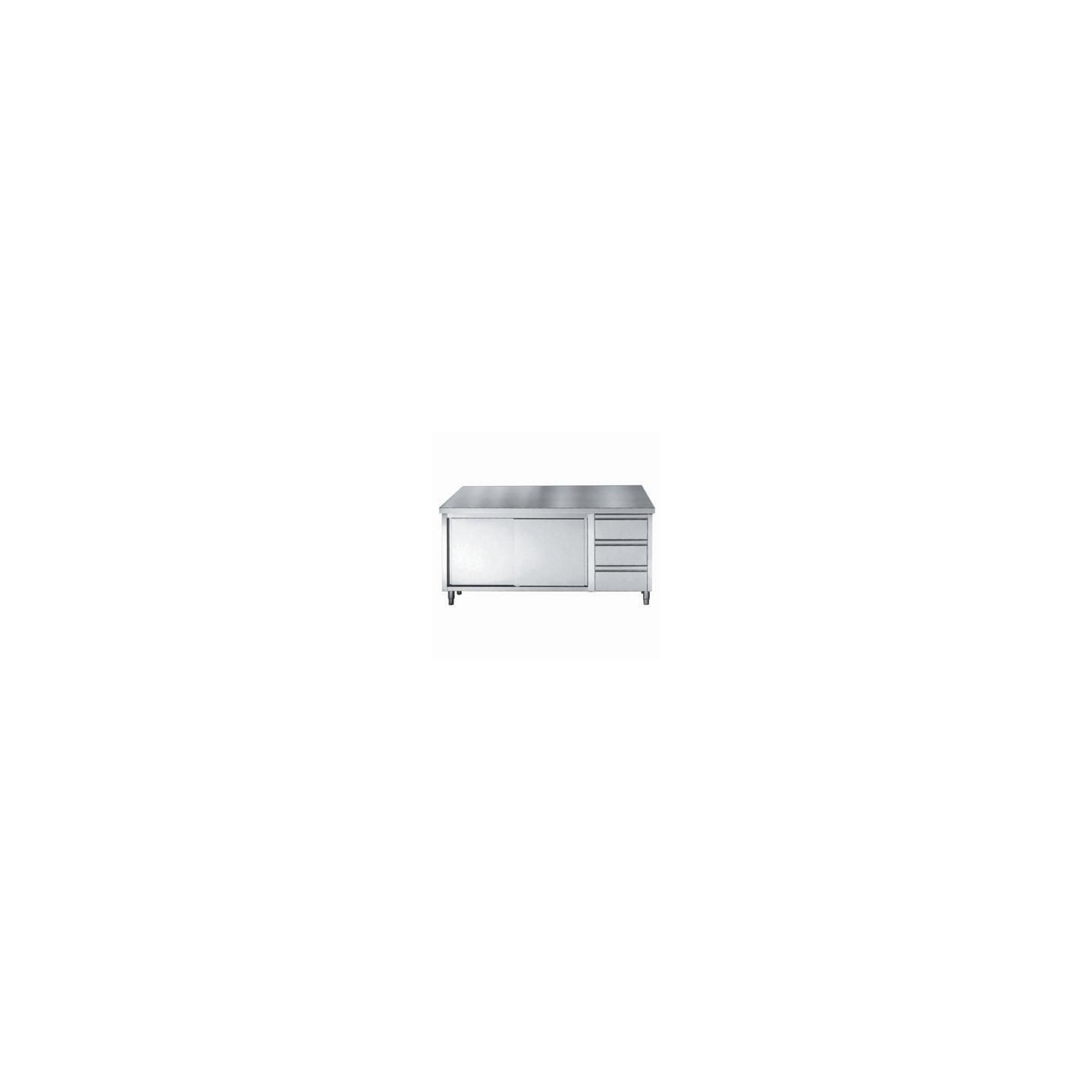 Plan de travail inox coulissantes Combisteel 7452.0906–mondialchr.com