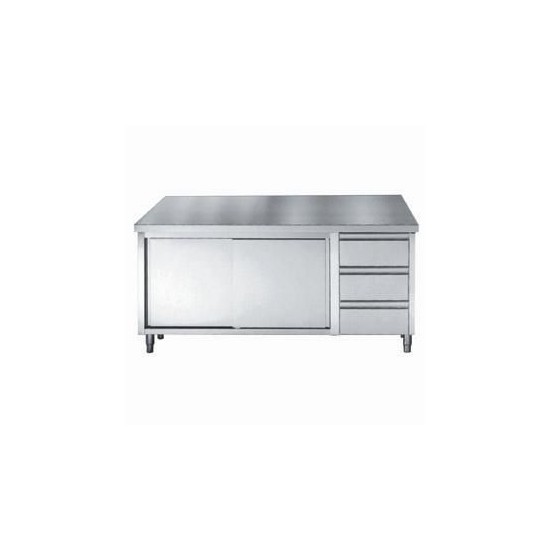 Plan de travail inox coulissantes Combisteel 7452.0910–mondialchr.com