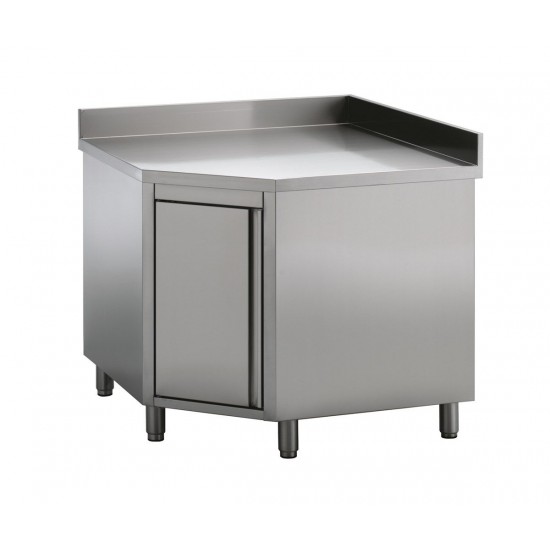 Plan de travail angle avec porte Combisteel 7452.3000–mondialchr.com