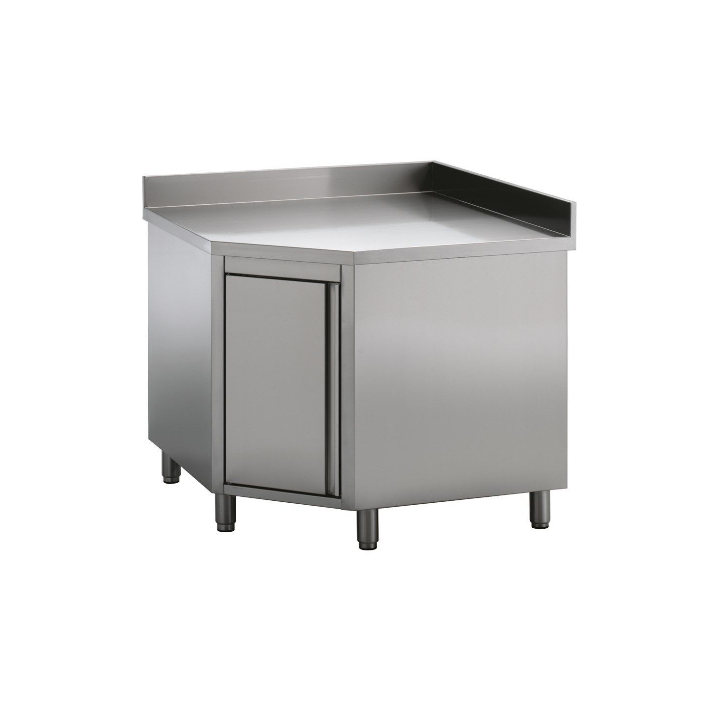 Plan de travail angle avec porte Combisteel 7452.3000–mondialchr.com