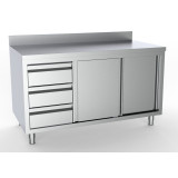 Plan de travail inox coulissantes Combisteel 7333.0270–mondialchr.com