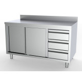 Plan de travail inox coulissantes Combisteel 7333.0276–mondialchr.com