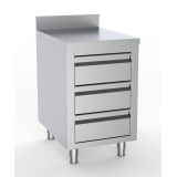 Table de travail inox 3 tiroirs Combisteel 7333.0282–mondialchr.com