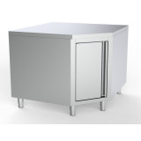 Plan de travail angle avec porte Combisteel 7333.0288–mondialchr.com