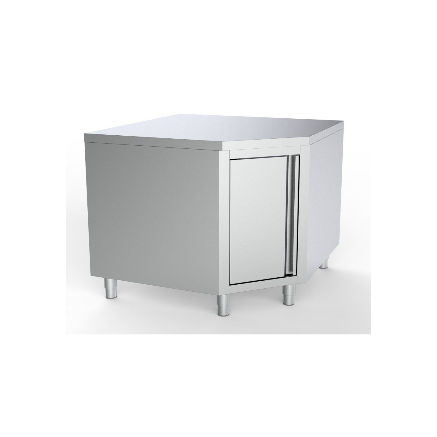 Plan de travail angle avec porte Combisteel 7333.0292–mondialchr.com