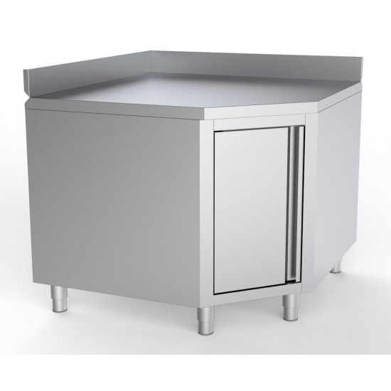 Plan de travail angle avec porte Combisteel 7333.0290–mondialchr.com