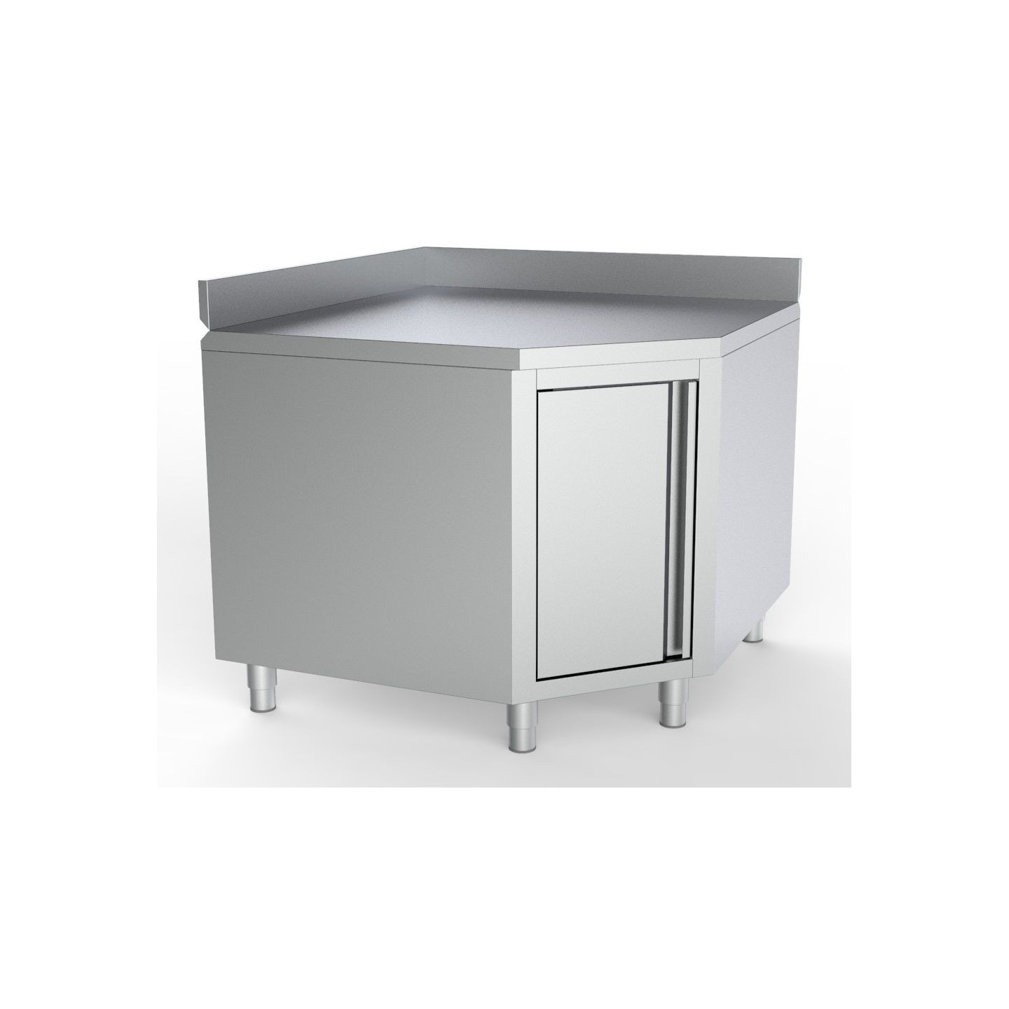 Plan de travail angle avec porte Combisteel 7333.0290–mondialchr.com