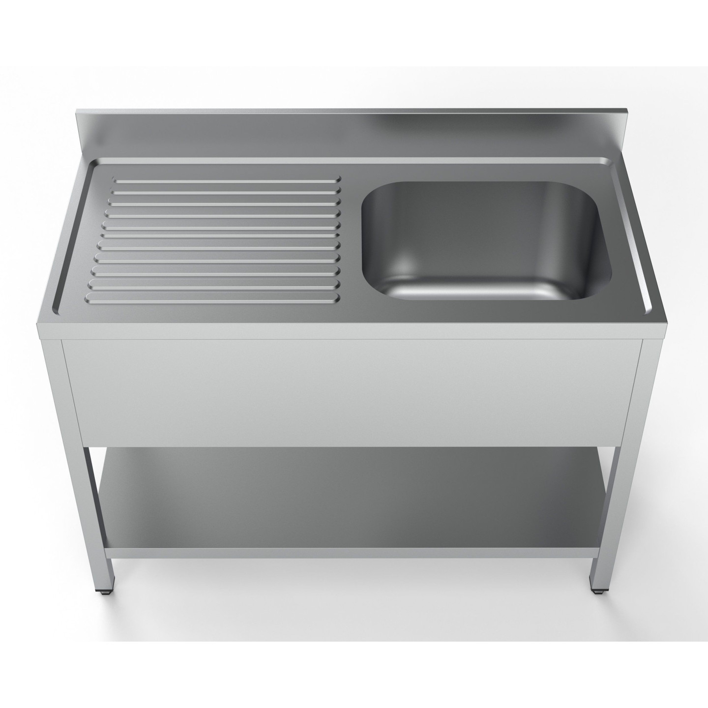 Bloc-évier avec étagère à droite Combisteel 7333.0805–mondialchr.com