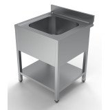 Bloc-évier avec étagère centrale Combisteel 7333.0815–mondialchr.com
