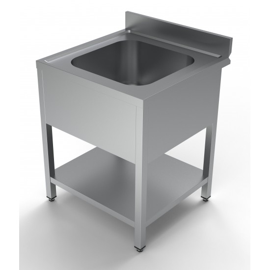 Bloc-évier avec étagère centrale Combisteel 7333.0815–mondialchr.com