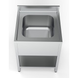 Bloc-évier avec étagère centrale Combisteel 7333.0815–mondialchr.com