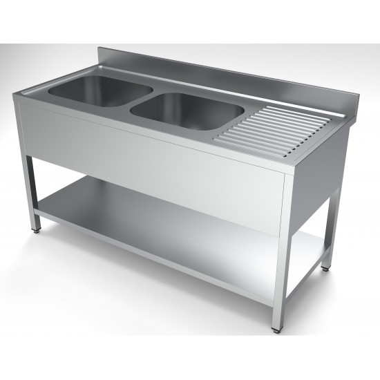 700 BLOC-ÉVIER ÉTAGÈRE 2 À GAUCHE Combisteel 7333.0850–mondialchr.com
