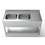 700 BLOC-ÉVIER ÉTAGÈRE 2 À GAUCHE Combisteel 7333.0850–mondialchr.com