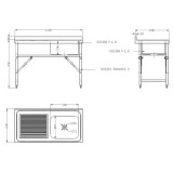 600 BLOC-ÉVIER ÉTAGÈRE PLIANTE 1R Combisteel 7490.0275–mondialchr.com