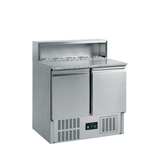 Comptoir à pizza GN1/1 Inox L900mm TEFCOLD 16442–mondialchr.com