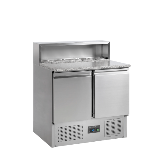 Comptoir à pizza GN1/1 PT920 inox +2/+10°C TEFCOLD 16454–mondialchr.com