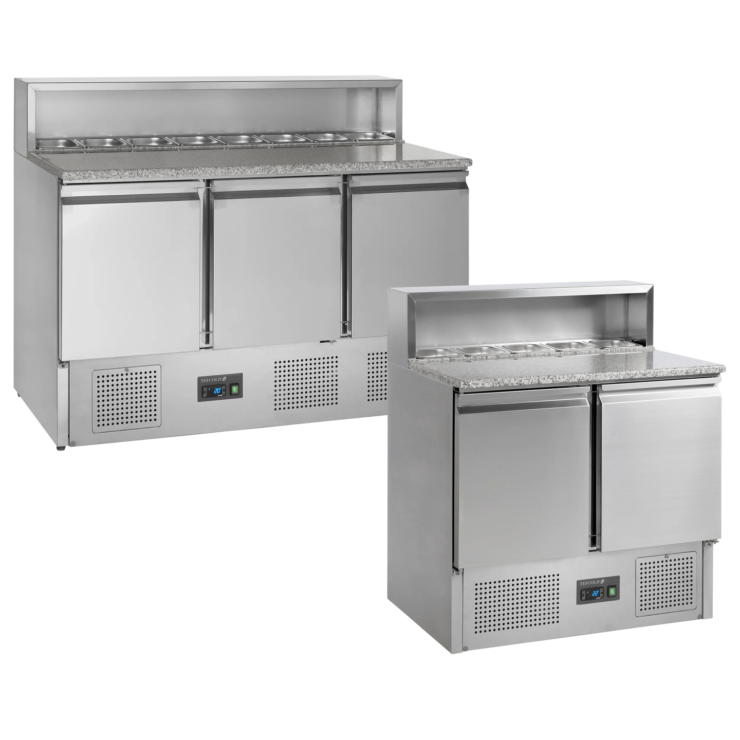 Comptoir à pizza GN1/1 PT920 inox +2/+10°C TEFCOLD 16454–mondialchr.com