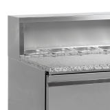 Comptoir à pizza GN1/1 PT920 inox +2/+10°C TEFCOLD 16454–mondialchr.com