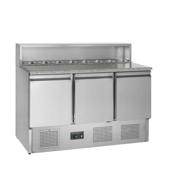 Comptoir à pizza GN1/1 PT930 inox +2/+10°C TEFCOLD 16456–mondialchr.com