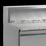Comptoir à pizza GN1/1 PT930 inox +2/+10°C TEFCOLD 16456–mondialchr.com