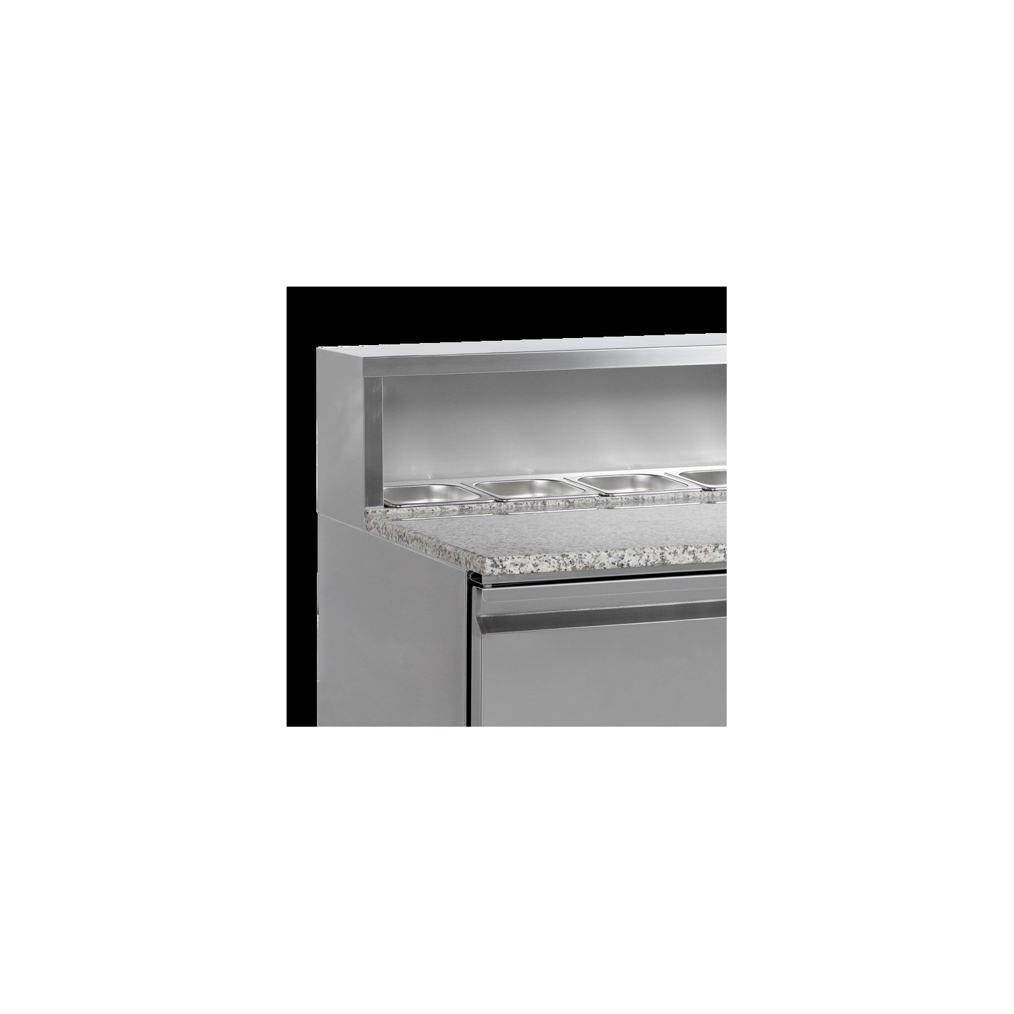 Comptoir à pizza GN1/1 PT930 inox +2/+10°C TEFCOLD 16456–mondialchr.com