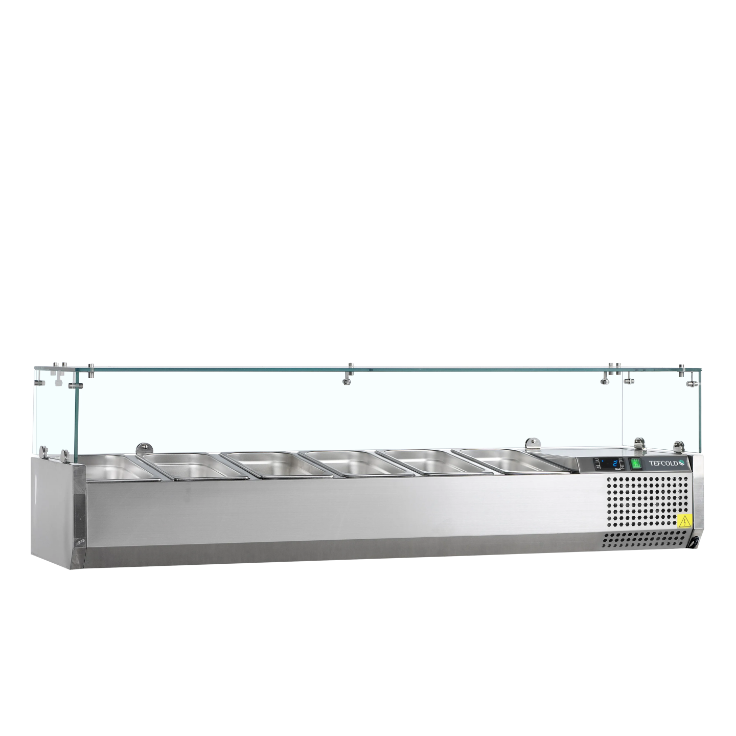 Vitrine réfrigérée GN1/3 VK38-150 inox TEFCOLD 16518–mondialchr.com