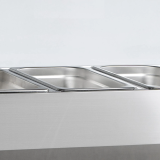 Vitrine réfrigérée GN1/3 VK38-150 inox TEFCOLD 16518–mondialchr.com