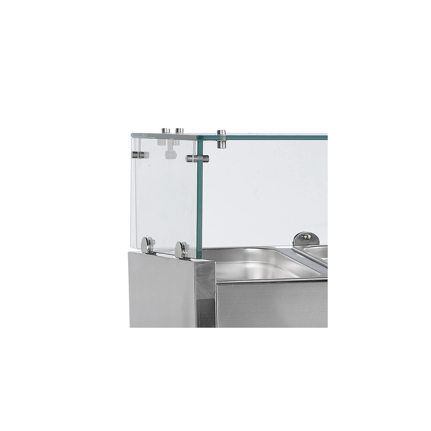 Vitrine réfrigérée GN1/3 GVC38-200 inox TEFCOLD 33603–mondialchr.com