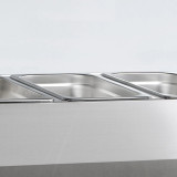 Vitrine réfrigérée GN1/3 GVC38-200 inox TEFCOLD 33603–mondialchr.com