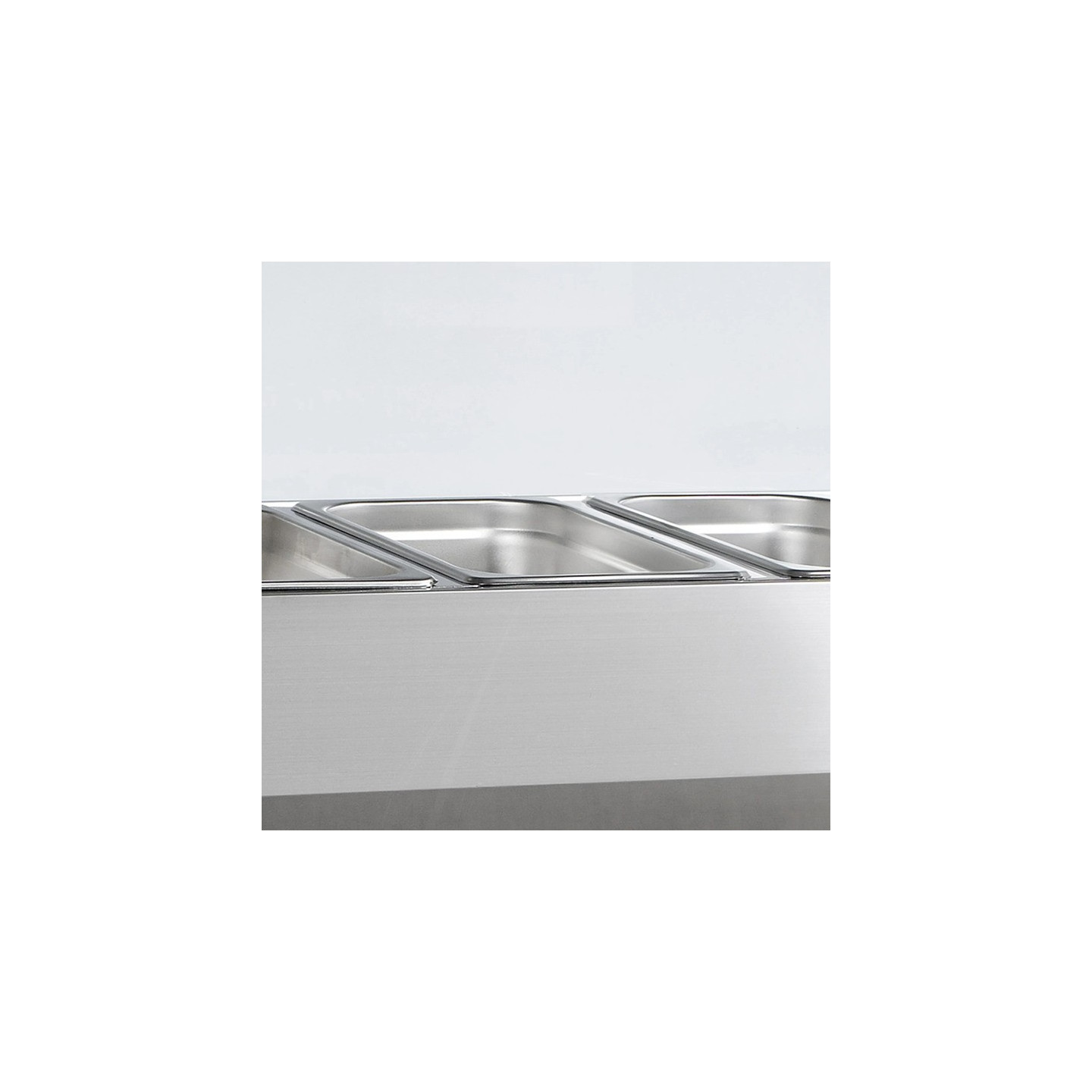 Vitrine réfrigérée GN1/4 VK33-140 inox L1400mm TEFCOLD–mondialchr.com