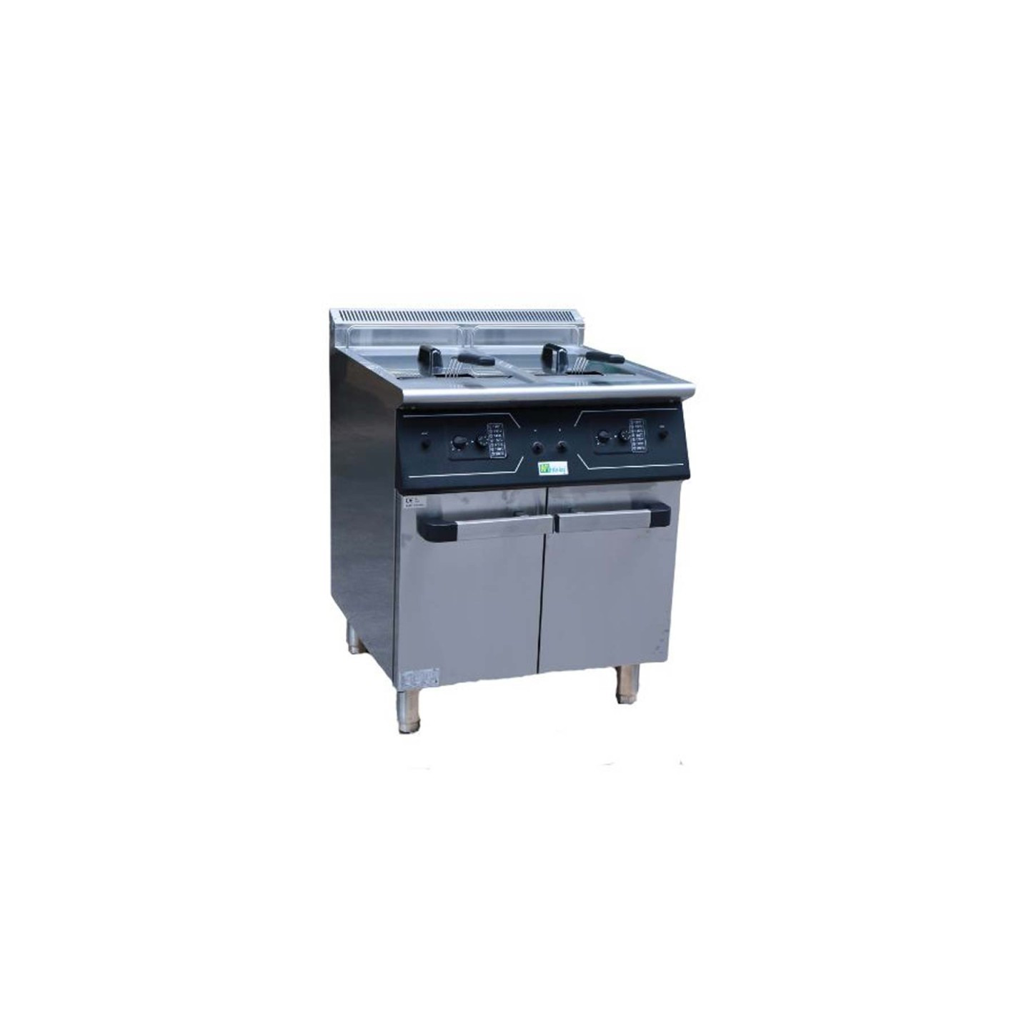 Friteuse gaz professionnelle sur coffre 2x20L JZHRC2-mondialchr.com
