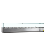 Vitrine réfrigérée GN1/3 GVC38-200 inox TEFCOLD 33603–mondialchr.com