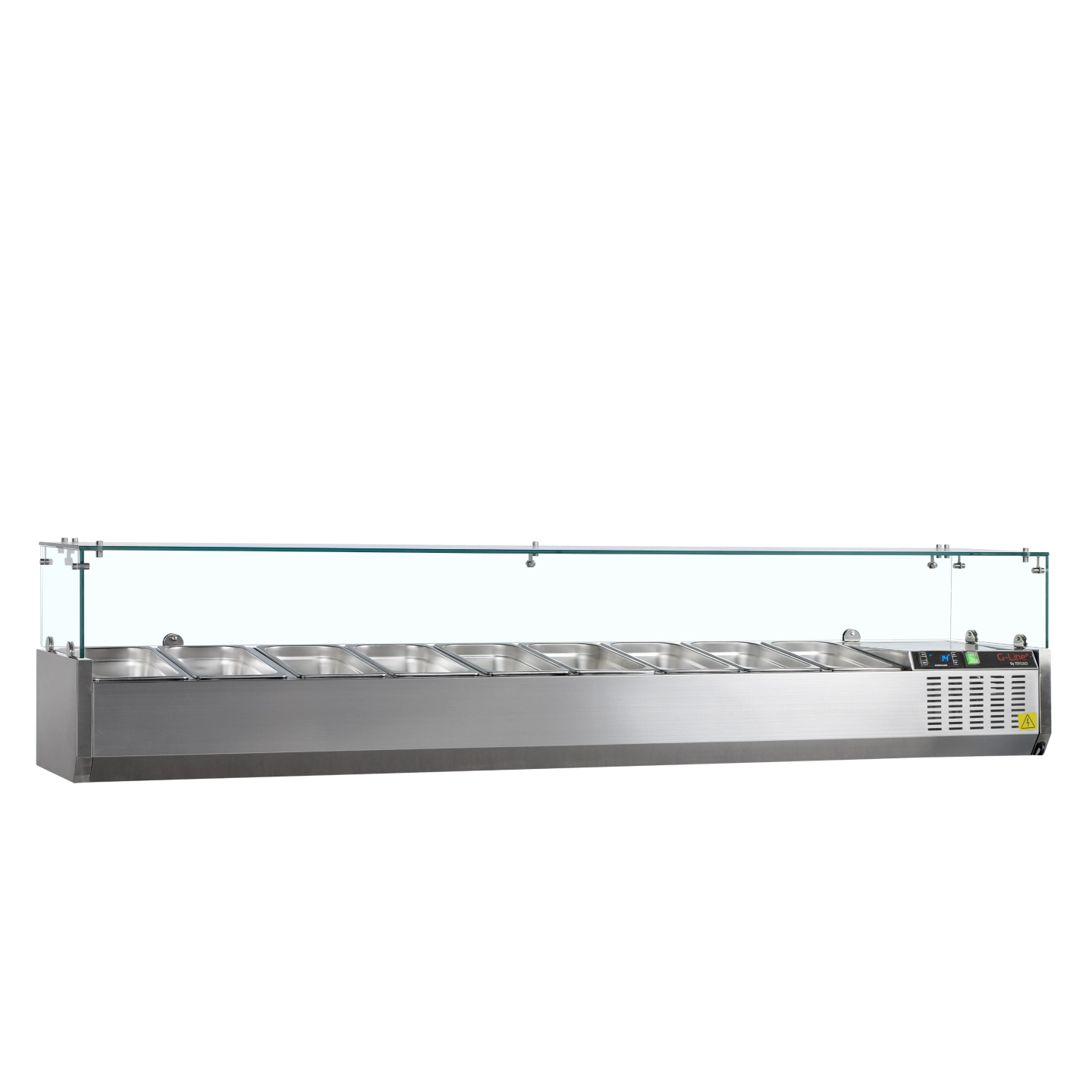 Vitrine réfrigérée GN1/3 GVC38-200 inox TEFCOLD 33603–mondialchr.com