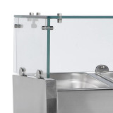 Vitrine réfrigérée GN1/4 GVC33-120 Inox TEFCOLD 32373–mondialchr.com
