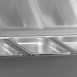 Vitrine réfrigérée GN1/4 GVC33-120 S/S Inox TEFCOLD 33586–mondialchr.com