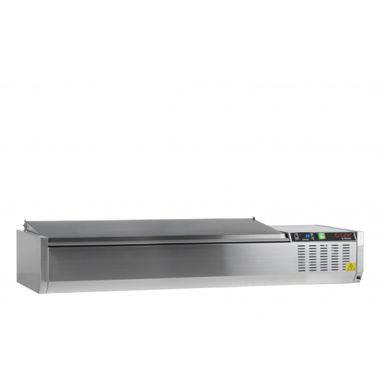 Vitrine réfrigérée GN1/4 GVC33-140 TEFCOLD–mondialchr.com
