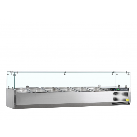 Vitrine réfrigérée inox GN1/4 VK33-140 Tefcold 16501–mondialchr.com