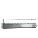 Vitrine réfrigérée GN1/4 inox VK33-150  Tefcold 16503–mondialchr.com