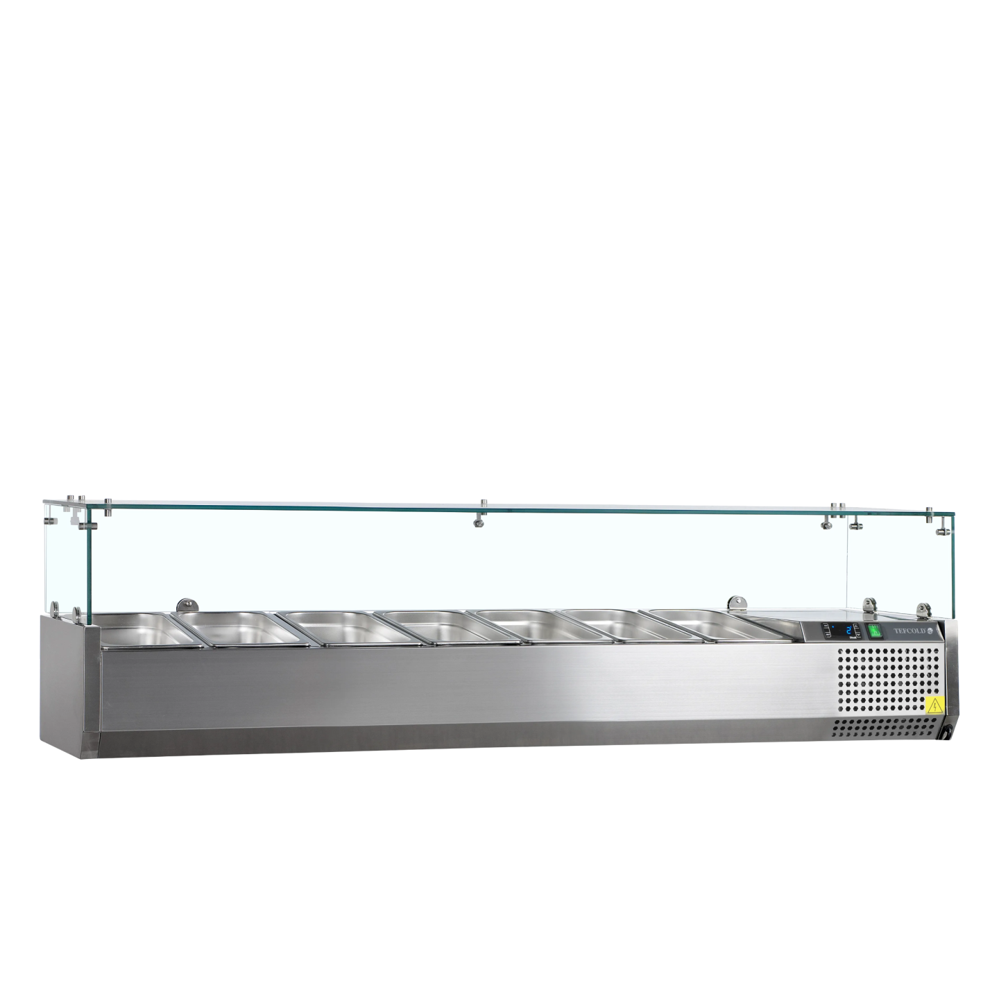 Vitrine réfrigérée GN1/4 inox VK33-150  Tefcold 16503–mondialchr.com