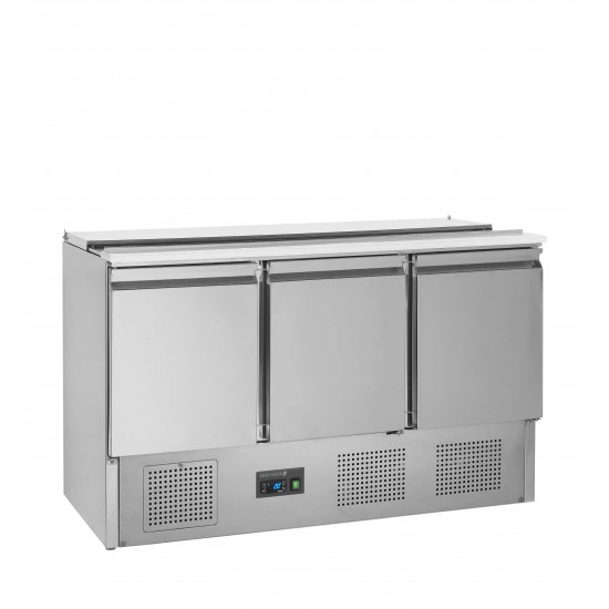 Comptoir pour saladette L1365mm inox Pro 16487 TEFCOLD -mondialchr.com