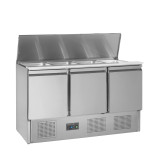 Comptoir pour saladette L1365mm inox Pro 16487 TEFCOLD -mondialchr.com