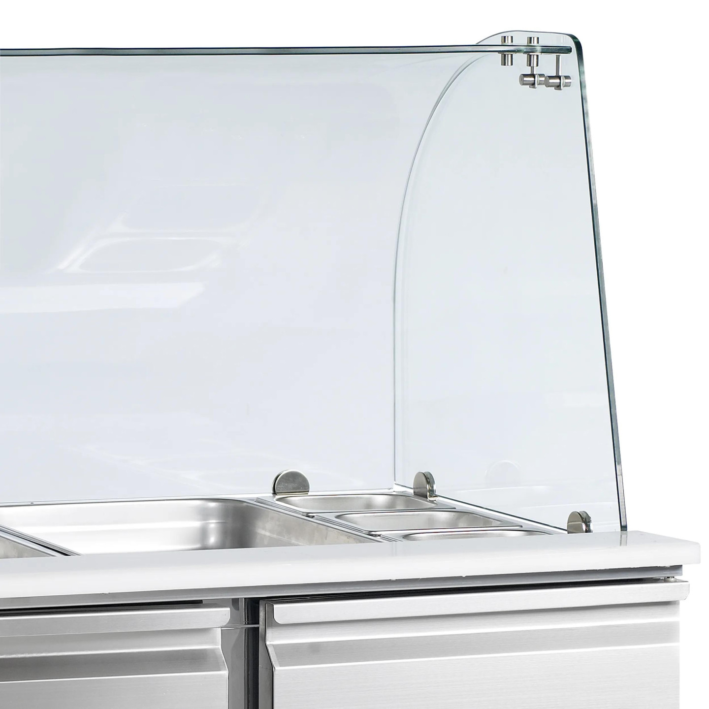 Comptoir pour saladette L1365mm inox Pro 16487 TEFCOLD -mondialchr.com
