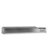 Vitrine réfrigérée GN1/4 S/S Inox GVC33-200 TEFCOLD-mondialchr.com
